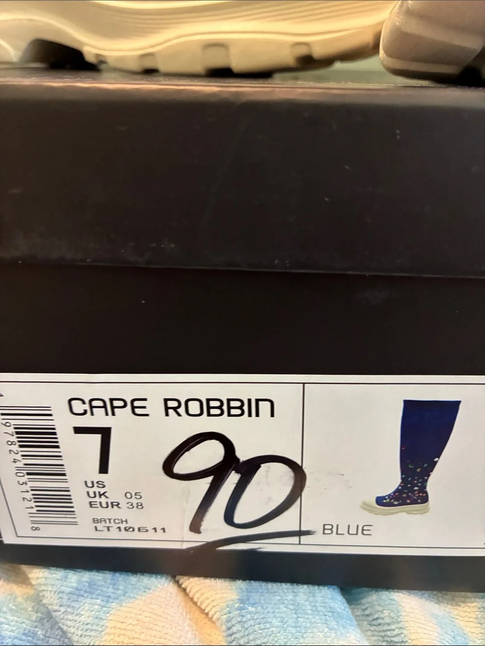 Cape Robbin Royal Blue Over-the-Knee Jeweled Platform Boots